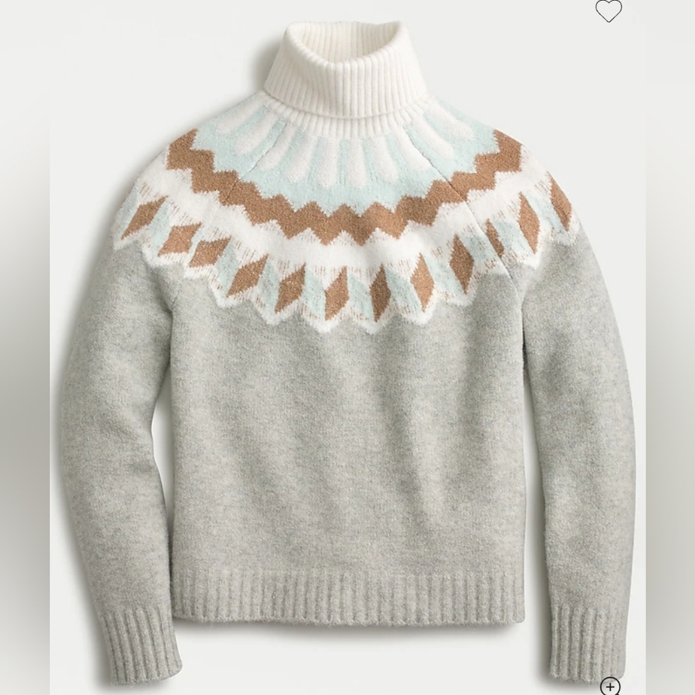 J Crew Fair Isle Turtleneck Sweater